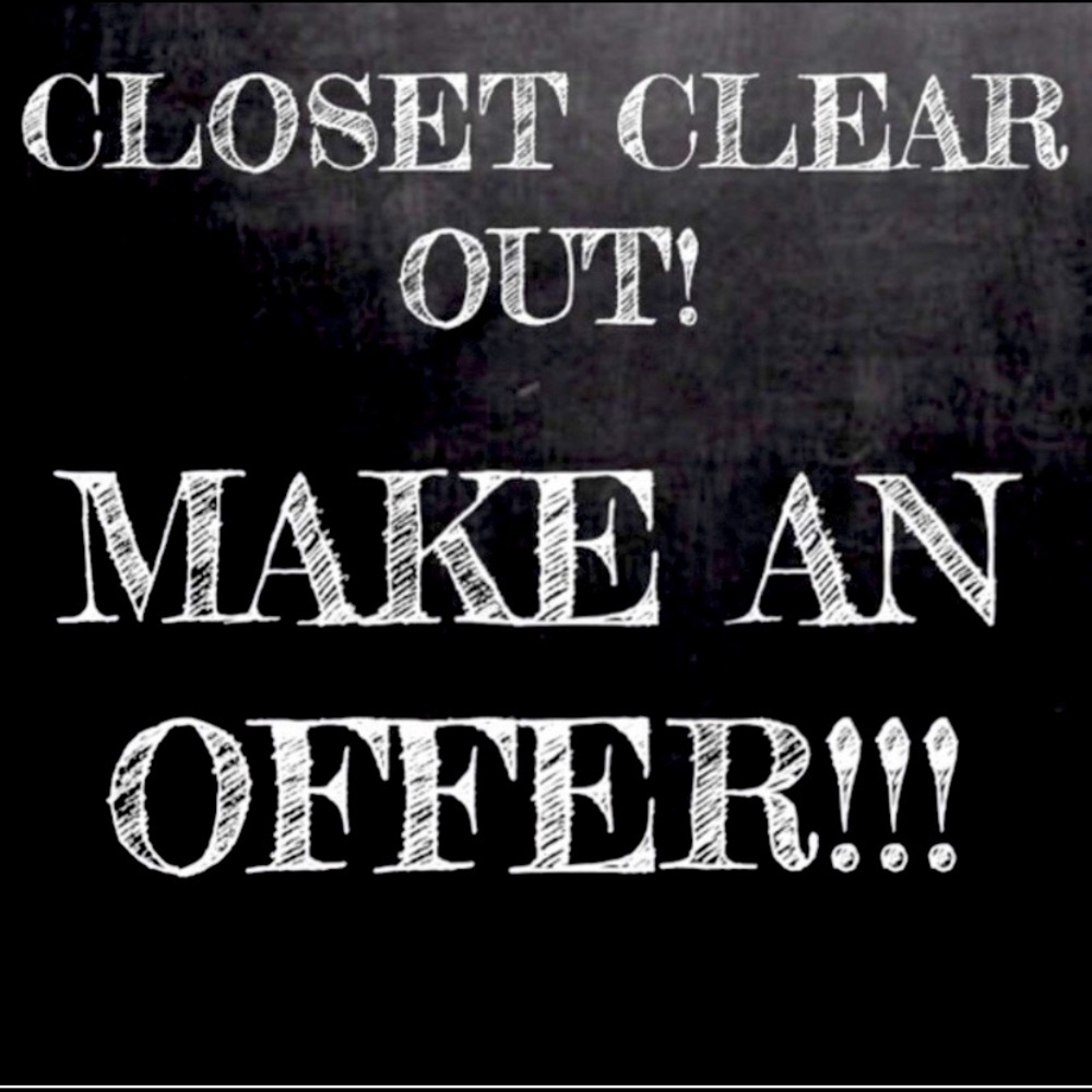 Closet clear out! Everything must go!